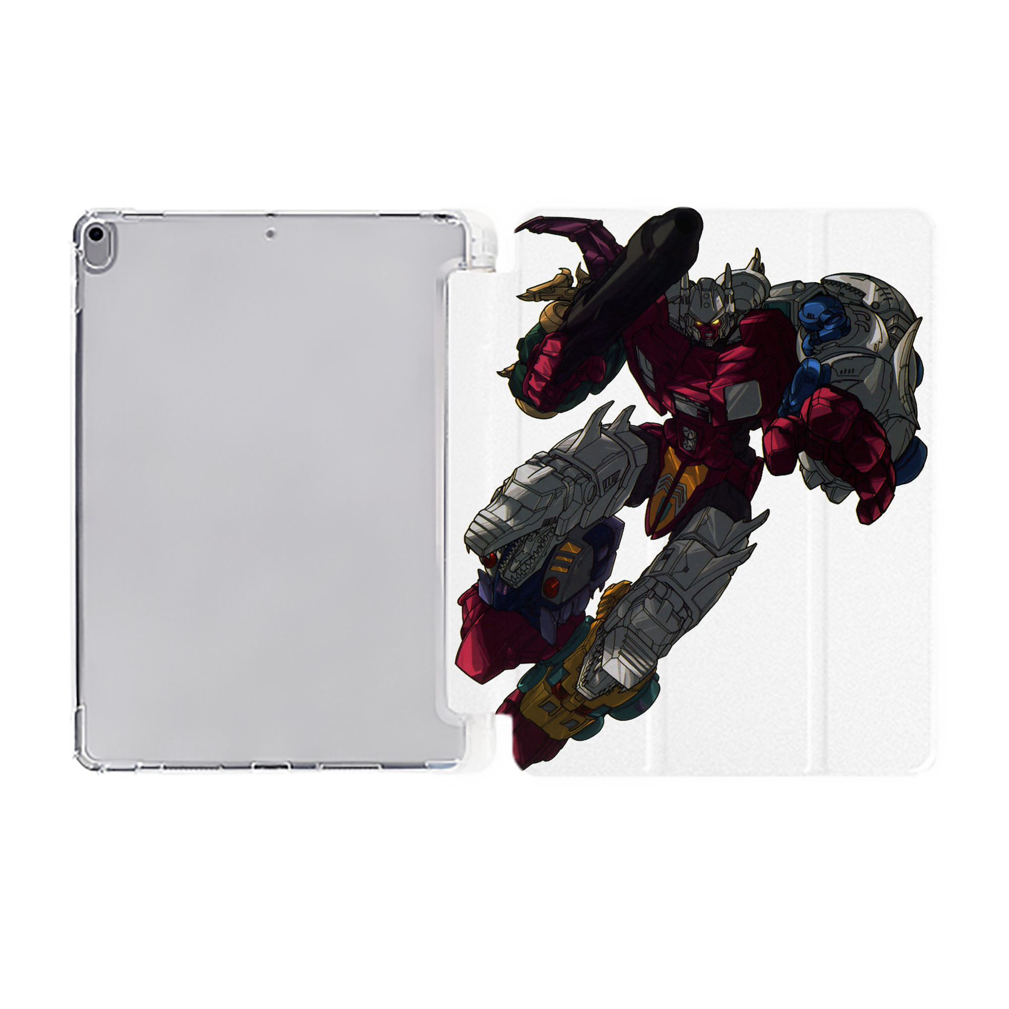（画像用）  IPad ケース ペン収納付き 三つ折りスタンド PUレザー×シリコン 対応機種9.5/10.5/10.9インチ